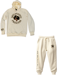 "Royalty Gold" Cream Hoodie Set