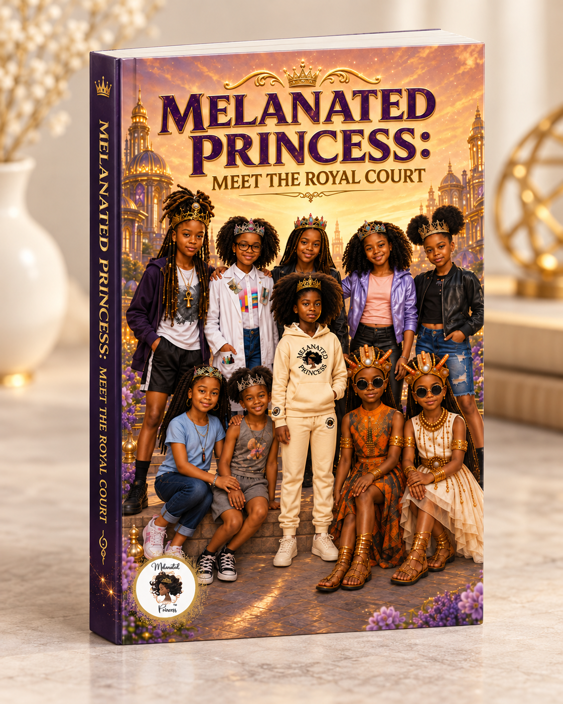 Melanated Princess - Meet the Royal Court Coloring Book